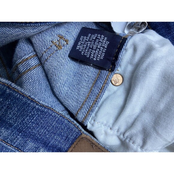 Madewell Womens High Riser Size 28 Skinny Thrashed Distressed Denim Jeans - Picture 11 of 12